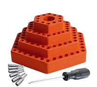 Soporte para brocas | Soporte de puntas de 4,8 mm - Organizador de brocas para puntas - para carpintería, construcción, electricidad, bricolaje