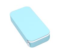 Soporte para brochas de maquillaje, bolsa de viaje de silicona para brochas de maquillaje, suave, portátil, cierre impermeable, Blue