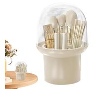 Soporte para brochas de maquillaje con tapa,Soporte para brochas de maquillaje cubierto,Taza para brochas de maquillaje prueba de polvo | Caja de almacenamiento de brochas de maquillaje, organizador