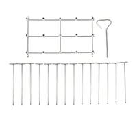 Soporte para brochetas de acero inoxidable, juego de parrilla para freidora, parrilla Vertical para barbacoa, soporte giratorio redondo para freidora DZ201, 8 cuartos