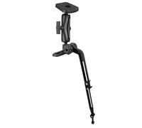Soporte para buscador de peces con brazo de montaje transductor para kayak, soporte para buscador de peces de kayak con placa de montaje universal, compatible con Scotty, Lowrance, Garmin Fish Finders