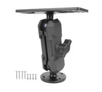 Soporte para buscador de peces de aleación de aluminio con bola de 38 mm, brazo electrónico marino de 3.54 pulgadas compatible con Garmin, Humminbird, Lowrance y más