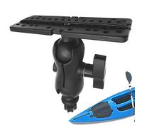 Soporte para buscador de peces, placa de aluminio marino, sistema de acoplamiento de soporte de navegación electrónica versátil, soporte universal compatible con barcos para dispositivos de pesca y