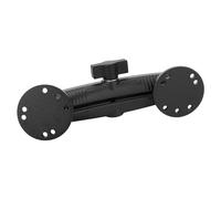 Soporte para Buscador de Peces, Soporte de Doble Bola de 1 Pulgada con Placas Redondas de 2 Amperios Soporte para Buscador de Peces de Aleación de Aluminio Brazo de Doble