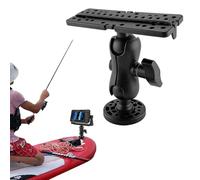 Soporte para buscador de peces, soporte universal para transductor, soporte electrónico reutilizable e impermeable, soporte ajustable para barco de pesca, kayak y electrónica marina