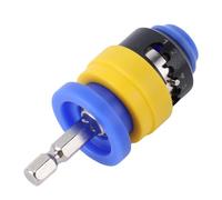 Soporte para cabeza de destornillador de profundidad ajustable con anillo de goma y fuerte atracción magnética, adecuado para paneles de yeso, tableros de partículas y madera