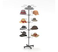 Soporte para cabeza de peluca, de 5 pisos, 25 unidades, giratorio, para sombreros, pelucas y sombreros