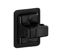 Soporte para cabezal de ducha, 2 Pcs Adjustable Wall Mounted Self Shower Head Handheld Bracket Multicolor(Black)