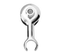Soporte para Cabezal de Ducha ABS Plata, Altura Ajustable para Lavabo | Base Fija para Brazo y Rociador, Pulido Fino, Apto para Peluquería, Cuenco de Champú
