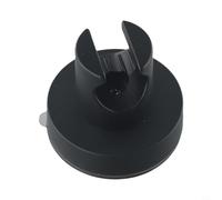Soporte para cabezal de ducha con fuerte adherencia de ventosa para paredes lisas, ABS, PVC, PUE, sin taladrar, extraíble, para vidrio, azulejos, metal, madera, negro, plateado, cepillado (negro)