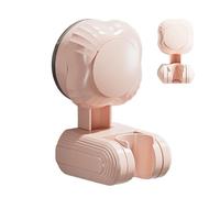 Soporte para cabezal de ducha con, soporte de montaje en pared con ajuste móvil, estante para mango de ducha para posicionamiento flexible, diseño sin perforaciones con agarre fuerte