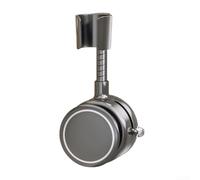 Soporte para cabezal de ducha con ventosa con rotación de 360 grados y posición ajustable, no necesita taladrar, fuerte capacidad de carga para cabezales de ducha (gris)