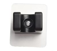 Soporte para cabezal de ducha, punzón pulido ajustable, soporte de cabezal de ducha de succión de mano adecuado para cabezales de ducha redondos y cuadrados (negro)