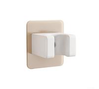 Soporte para cabezal de ducha, punzón pulido ajustable, soporte de cabezal de ducha de succión de mano adecuado para cabezales de ducha redondos y cuadrados (blanco)