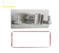 Soporte para cabezal de ducha, Stainless Steel Handheld Adjustable Shower Head Holder Hooks Drilling Multicolor(Black)