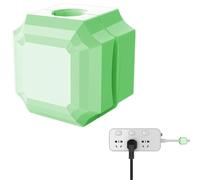 Soporte para cables de escritorio, organizador de cables de escritorio, soporte magnético para cables, organizador de gestión de cables debajo del escritorio para el hogar y el lugar de trabajo