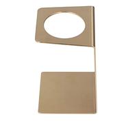 Soporte para café por goteo, tamaño pequeño, ligero, duradero, de metal, reutilizable, para verter sobre café, soporte para gotero para cafetería, hogar, acero inoxidable, 18cm (Gold)