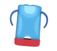 Soporte para Caja de Jugo de Bebé, Reutilizable, Material de Calidad Alimentaria, Fácil de Agarrar, Práctico, 15 x- Azul Claro Rojo