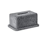 Soporte para caja de pañuelos Caja de pañuelos Caja de dibujo de papel creativo de cemento, decoración for sala de estar, comedor, muebles for el hogar en la sala de estar(Gris)