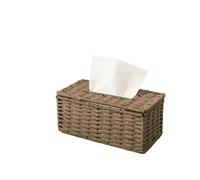 Soporte para caja de pañuelos, Caja de pañuelos, Caja de pañuelos, servilletero vintage, contenedor de almacenamiento, funda for sala de estar, decoración de escritorio, caja de pañuelos(Coffee)