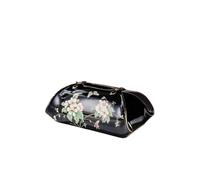 Soporte para caja de pañuelos Caja de pañuelos cerámica for almacenamiento del hogar, cajón papel, adornos Decoración de habitaciones(Black)