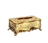 Soporte para caja de pañuelos, Caja de pañuelos, Servilletero de lujo con forma de caja for pañuelos, soporte for servilletas, soporte for papel con estampado de rosas, accesorios de mesa, caja for el