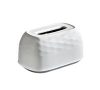 Soporte para caja de pañuelos, Caja de pañuelos, Servilletero de plástico sencillo de gran capacidad con resorte de elevación automático, caja for guardar pañuelos(White)