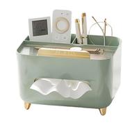 Soporte para caja de pañuelos Cubierta de caja pañuelos lavable con almohadillas antideslizantes, servilletero rectangular estilo crema Decoración del hogar