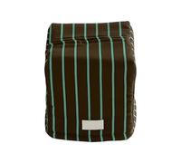 Soporte para caja de pañuelos Elegante soporte for caja de pañuelos a rayas en organizadores servilletas tela algodón Decoración del hogar(Green Stripes,Square tissue box)