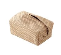 Soporte para caja de pañuelos Funda for caja de pañuelos, soporte tela lino y algodón, estuche Facial tejido a mano Rectangular, organizador decorativo Decoración del hogar(B)