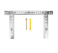 Soporte para Calentador de Agua de Pared Plata Cilíndrico de Hierro | Montaje en Paredes Huecas y Albañilería, Apoyo Estable, Juego Completo de Accesorios, Instalación en Baño