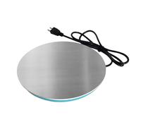 Soporte para calentar agua para pájaros: plataforma hidratante para aves con calefacción, almohadilla de prevención de hielo con temperatura regulada, diseño de cable de alimentación seguro, ayuda