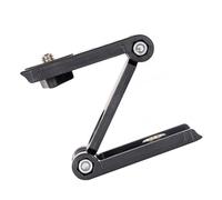 Soporte para Cámara Cabezal Inclinable y Plegable Tipo Z | Clip para Teléfono Móvil, Plástico Negro, Compatible con Cámaras Deportivas y Móvil, para Riel Deslizante y Estabilizador