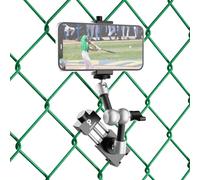 Soporte para cámara de acción y teléfono para valla, compatible con iPhone, teléfonos, GoPro, Mevo Start. Soporte para valla de malla metálica