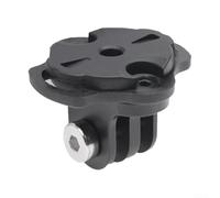 Soporte para cámara de bicicleta de aleación de aluminio para ordenadores Garmin Edge y ciclocomputadoras, adaptador macho, 29 x 12 x 19 mm, color negro