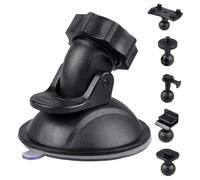 Soporte para cámara de coche, soporte de grabación de vlog, soporte de ventosa ajustable, adaptador de teléfono con rotación de 360 grados, soporte de cámara para parabrisas de salpicadero, imágenes