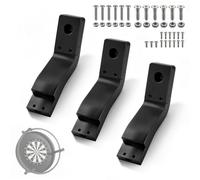 Soporte para cámara de dardos compatible con Winmau Plasma LED Ring y Autodarts OV9732 OV2710, kit de montaje, tornillos de acero inoxidable, montaje estable para conteo automático de puntos, fácil