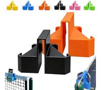Soporte para Cámara De Tenis, Soporte para Teléfono Y Cámara De Acción Que Se Fija a La Red, Portátil, De Fácil Instalación Y con Disparo Estable, Soporte para Grabar Partidos Analizar(Black+Orange)
