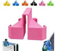 Soporte para Cámara De Tenis, Soporte para Teléfono Y Cámara De Acción Que Se Fija a La Red, Portátil, De Fácil Instalación Y con Disparo Estable, Soporte para Grabar Partidos Analizar(Pink)