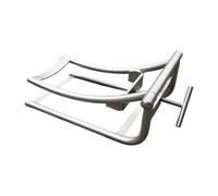 Soporte para cambio de neumáticos de motocicleta, soporte de elevación de altura ajustable para un fácil montaje de neumáticos, construcción de acero resistente con base antideslizante, herramienta de