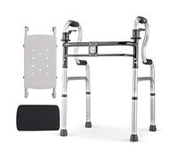 Soporte para caminar asistido por fracturas para discapacitados (color: plateado) El doble de comodidad