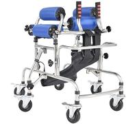 Soporte para caminar para discapacitados, equipo de rehabilitación infantil, ayuda para entrenamiento de hemiplejia para niños, 6 ruedas, tamaño de 85 a 130 cm