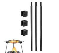 Soporte para camping - Sartén para barbacoa | Parrilla de soporte - 16 camping al aire libre multifuncional soporte para parrilla ajustable perfecto para cocinar junto a la fogata