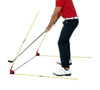 Soporte para caña de golf - Entrenador de práctica de swing ángulo ajustable, herramienta de alineación de golf - para hombres, mujeres, profesionales, aficionados, jugadores, marido, abuelo, novio
