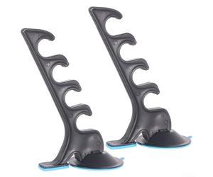 Soporte para caña de pescar con ventosa para coche, barco, camión, camping, viajes, 2 unidades