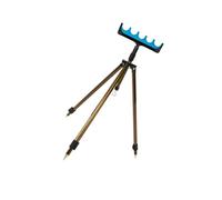 Soporte para caña de pescar de longitud ajustable, soporte para caña de pescar nocturna, portátil, para playa, lago, río, accesorios de pesca, estabilizadores portátiles