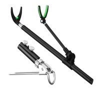 Soporte para Caña De Pescar De Suelo | Soportes para Cañas De Pescar Resistentes De Acero Inoxidable - Equipo para Pesca con Mosca en Muelle Bote Río Agua Dulce Orilla Hielo Acampada Agua Salada