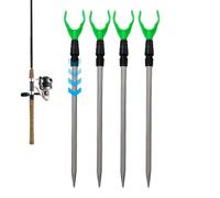 Soporte para caña de pescar en el suelo - 4 piezas accesorios pesqueros telescópicos | Soporte para pesca en la orilla del río, para pescadores Maris en lagos Ríos Arroyos Tanques Estanques Bate