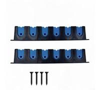 Soporte para caña de pescar montado en la pared para 6 cañas, estante de almacenamiento horizontal vertical con almohadillas suaves de EVA, organizador ajustable de caña de pescar ABS para garaje
