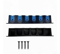 Soporte para caña de pescar montado en la pared para 6 cañas, estante horizontal vertical de almacenamiento de equipo de pesca, soporte de caña de EVA ABS con espacio ajustable, almohadillas de